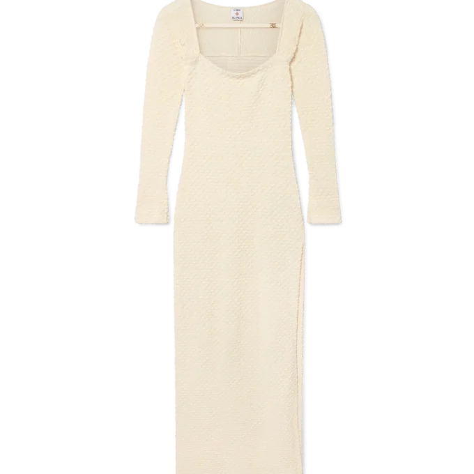 Strukturiertes Strickkleid