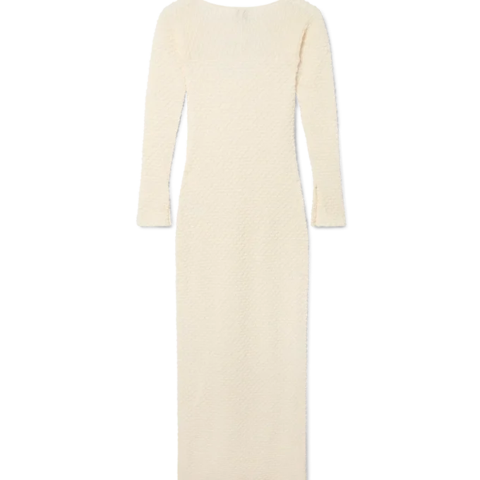 Strukturiertes Strickkleid