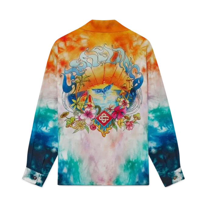 Surf Trip Langarm-Seidenhemd | Casablanca Paris