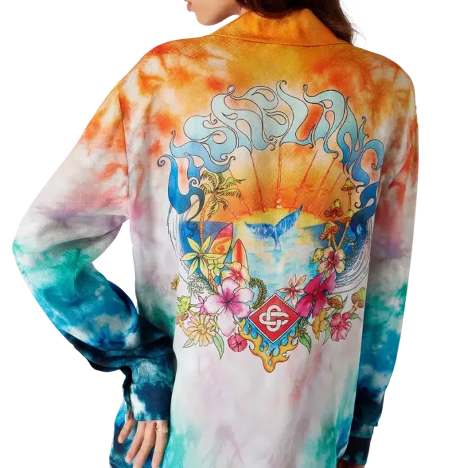 Surf Trip Langarm-Seidenhemd | Casablanca Paris