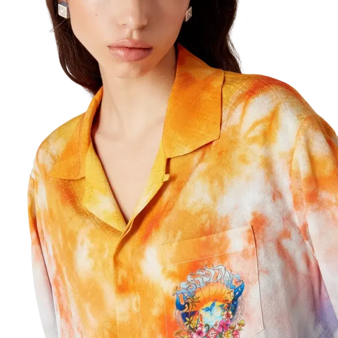 Surf Trip Langarm-Seidenhemd | Casablanca Paris