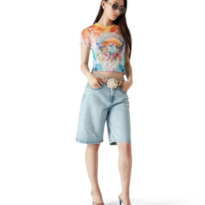 Surf Trip Tie-Dye-Mesh-T-Shirt Surf Trip Tie-Dye-Mesh-T-Shirt