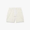 Sweatshorts mit cremefarbener Monogramm-Applikation