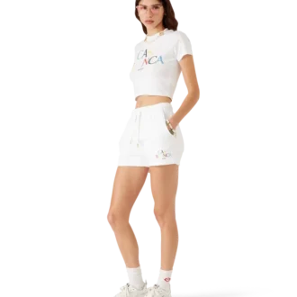 Sweatshorts mit gestapeltem Logo