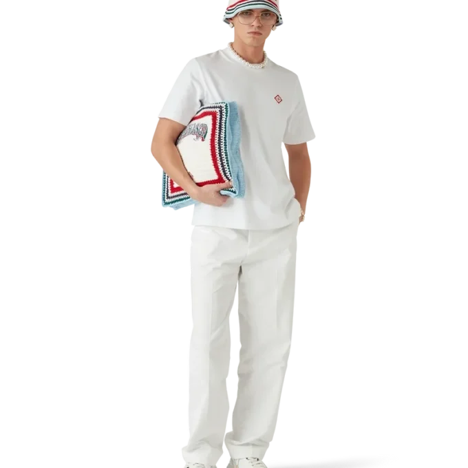 T-Shirt mit Diamant-Logo und kurzen Shorts