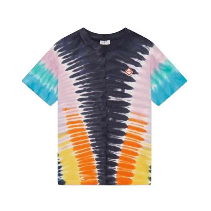 T-Shirt mit Farbverlauf im Tie-Dye-Look