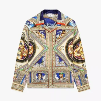 Take Me to Church Langarm-Seidenhemd mit Kubanerkragen