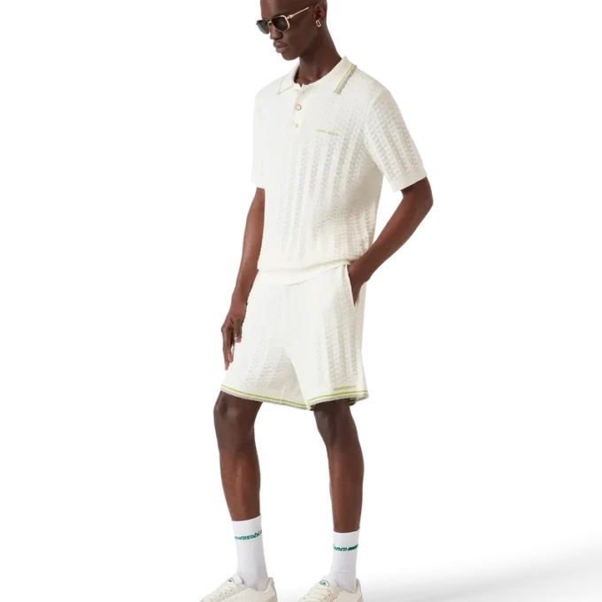 Tennis-Bouclé-Poloshirt