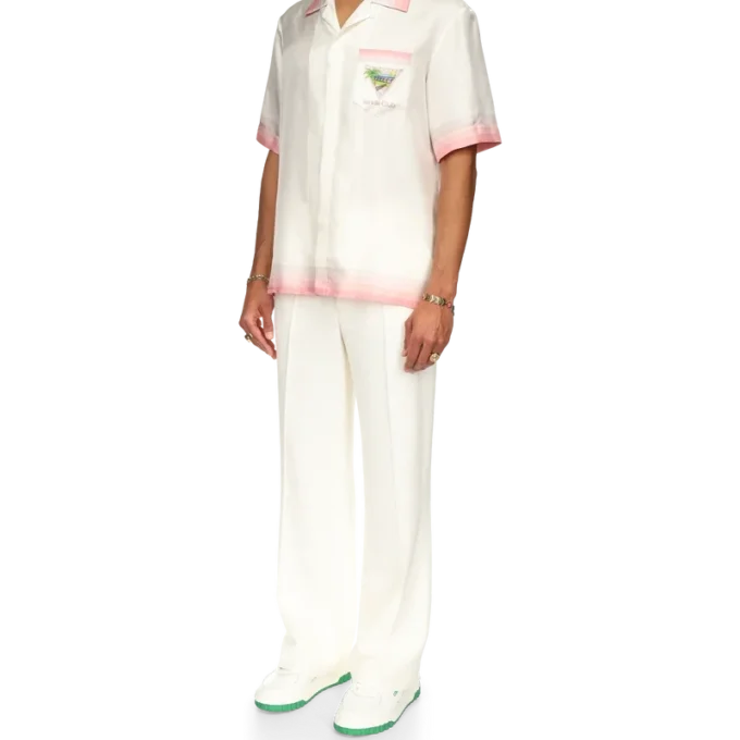 Tennis Club Icon Kurzarm-Seidenhemd