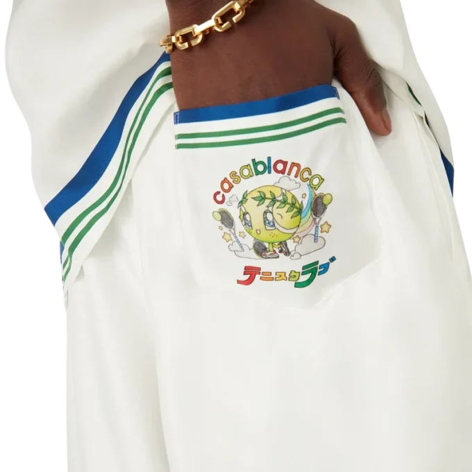 Tennis Club Icon Seiden-Twill-Shorts