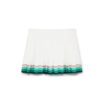 Tennis-Minirock aus plissierter Seide
