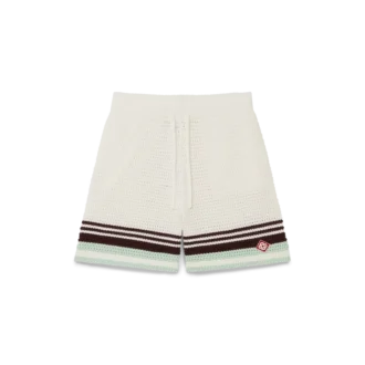 Tennis-Shorts aus gehäkelter Baumwolle