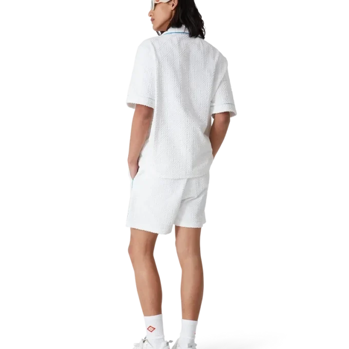 Tennis Stripe Frottee-Hemd