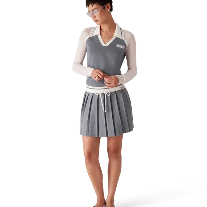 Tennisrock aus Merinostrick