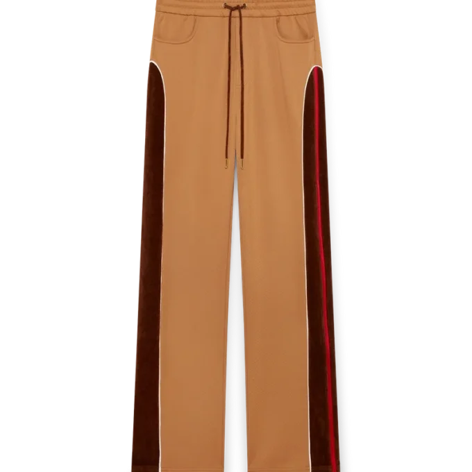 Trainingshose mit Chenille-Einsätzen