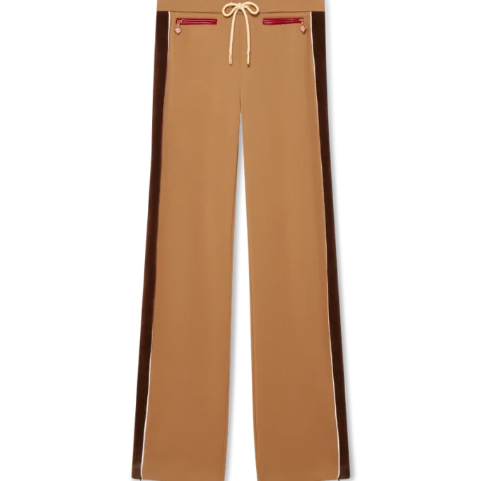 Trainingshose mit Chenille-Einsätzen