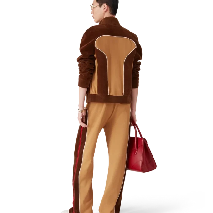 Trainingshose mit Chenille-Einsätzen