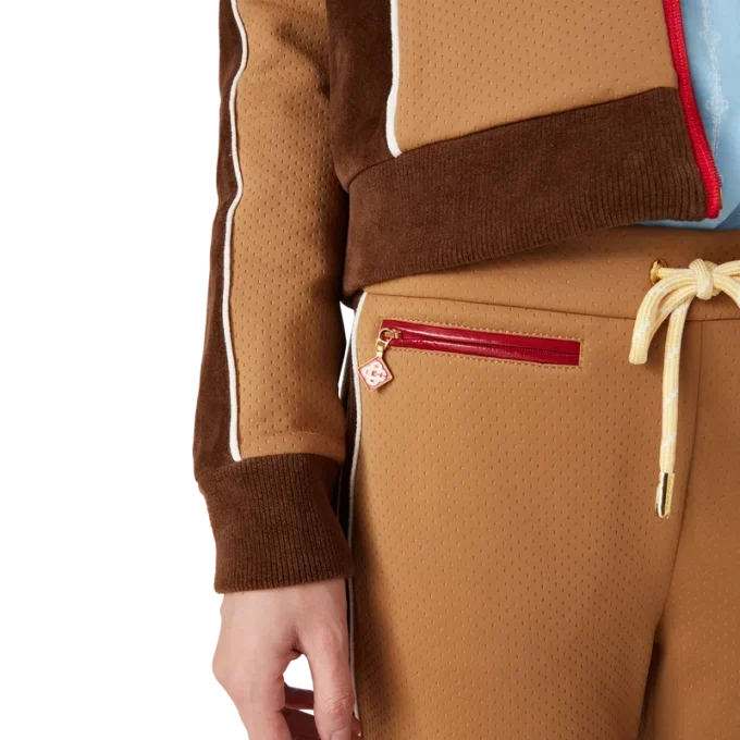 Trainingshose mit Chenille-Einsätzen