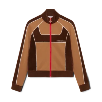 Trainingsjacke mit Chenille-Einsätzen Trainingsjacke mit Chenille-Einsätzen