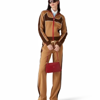 Trainingsjacke mit Chenille-Einsätzen Trainingsjacke mit Chenille-Einsätzen