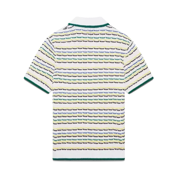 Tuck Stitch Kurzarm-Poloshirt