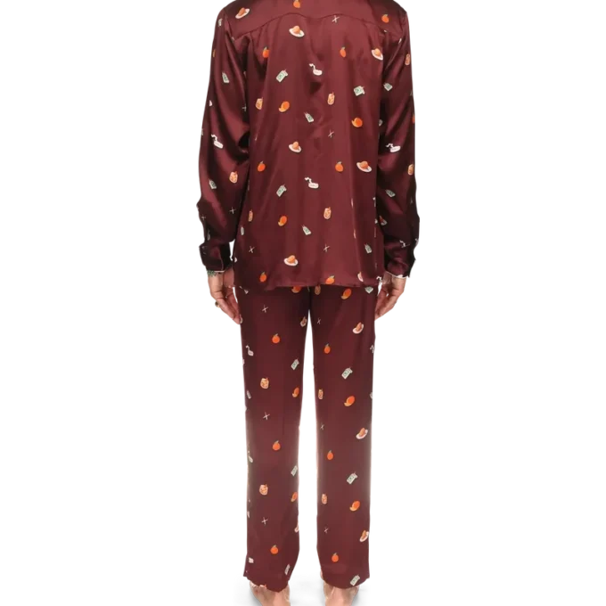 Vices Seidensatin-Pyjama-Hose