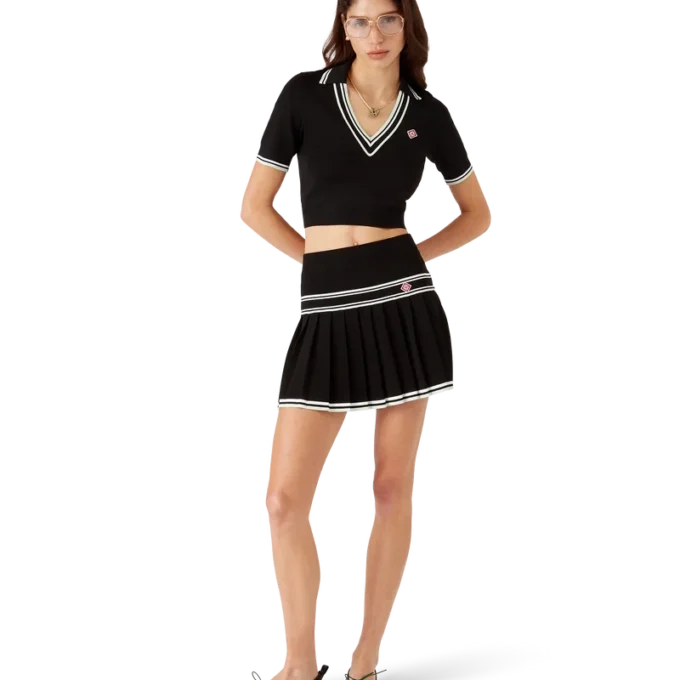 Viskose-Poloshirt mit V-Ausschnitt Viskose-Poloshirt mit V-Ausschnitt