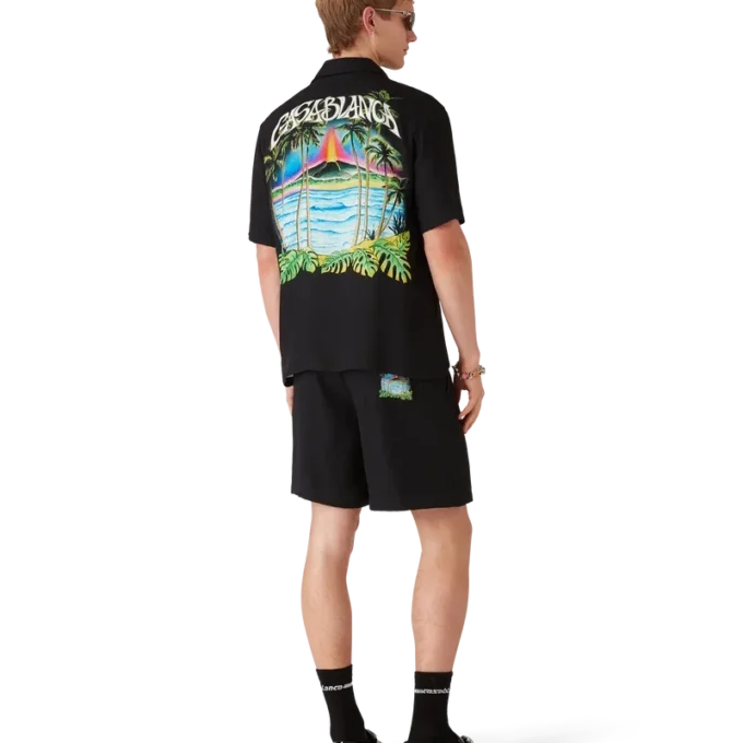 Volcano Jacquard-Seidenshorts