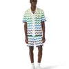 Wave Kurzarm-Strickhemd mit Shorts Wave Kurzarm-Strickhemd mit Shorts