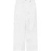Weiße Chino-Hose mit Monogramm Weiße Chino-Hose mit Monogramm