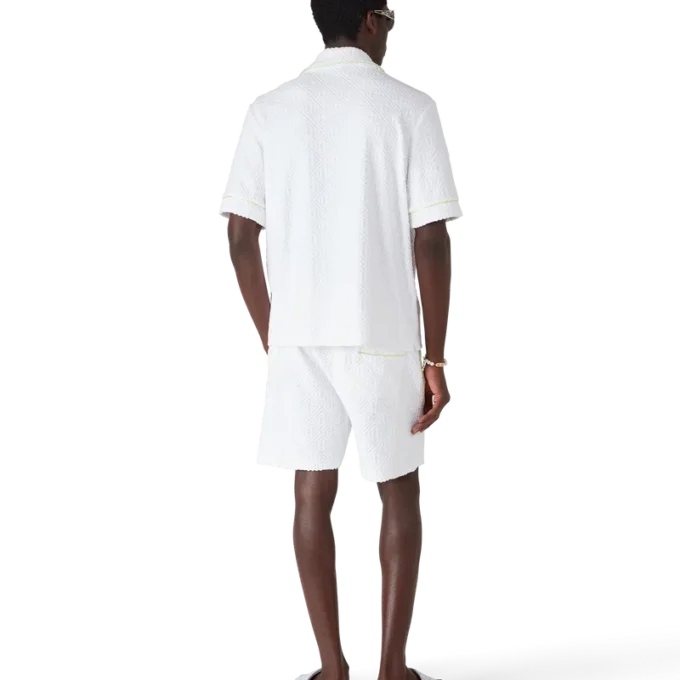 Weiße Frottee-Shorts Weiße Frottee-Shorts