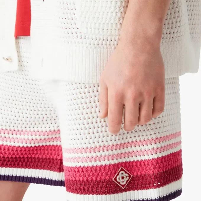 Weiße Häkel-Shorts Weiße Häkel-Shorts