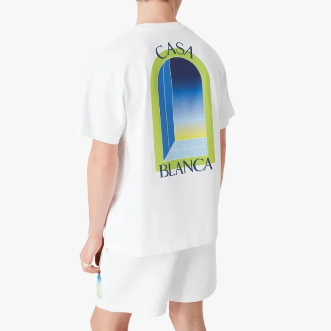 Weißes Arches Short-Sleeve-T-Shirt Weißes Arches Short-Sleeve-T-Shirt