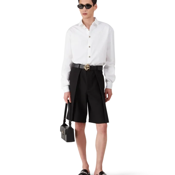 Weißes Baumwollhemd