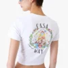 Weißes Casa Way Baby-T-Shirt mit kurzen Shorts