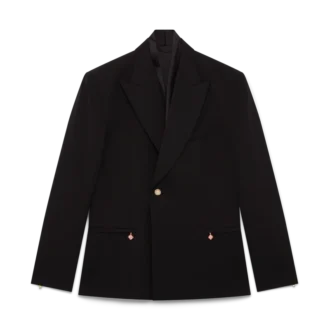 Wolljacke mit Zweireiher-Schluss